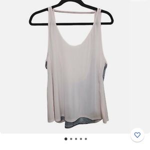 Lululemon Singlet Tank Top Size Pink Grey Meshprint on back | Size 8